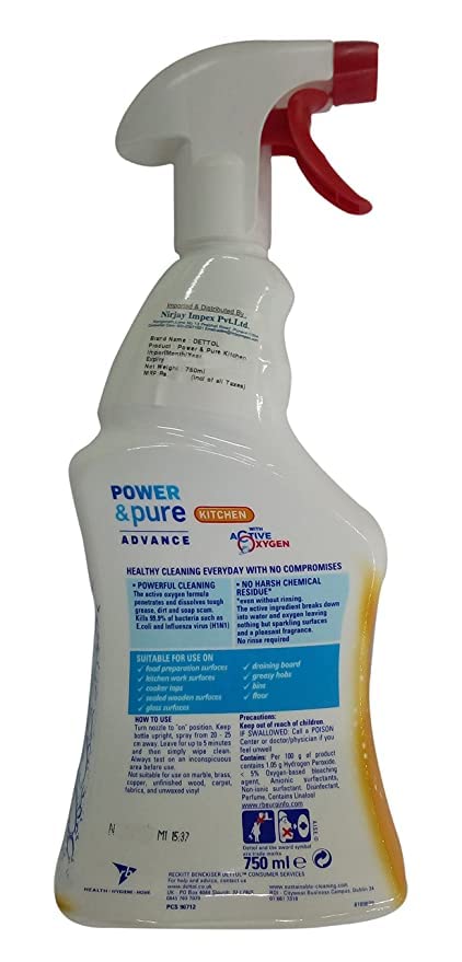 Dettol Power & Pure Kitchen Cleaner 750ml