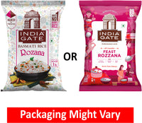 INDIA GATE All Rounder Feast Rozzana Basmati Rice (Medium Grain, Polished) (1 kg)
