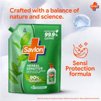 ITC Savlon Herbal Sensitive Germ Protection Liquid Handwash Refill Pack 1.3L