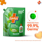 ITC Savlon Herbal Sensitive Germ Protection Liquid Handwash Refill Pack 1.3L