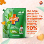 ITC Savlon Herbal Sensitive Germ Protection Liquid Handwash Refill Pack 1.3L