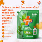 ITC Savlon Herbal Sensitive Germ Protection Liquid Handwash Refill Pack 1.3L