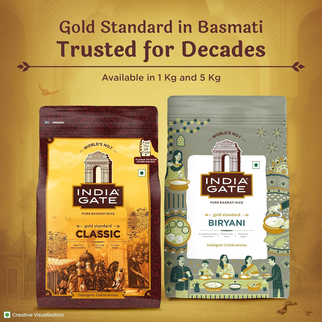 India Gate Gold Standard Classic Basmati Rice 1 Kg