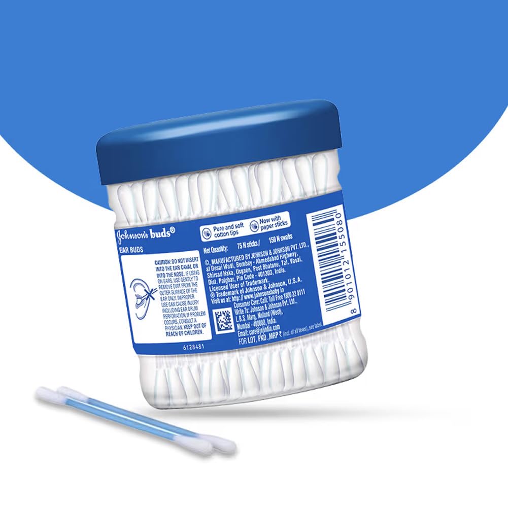 Johnson’s Buds Gentle, 150 Swabs (Buy 2 Get 1 Free)