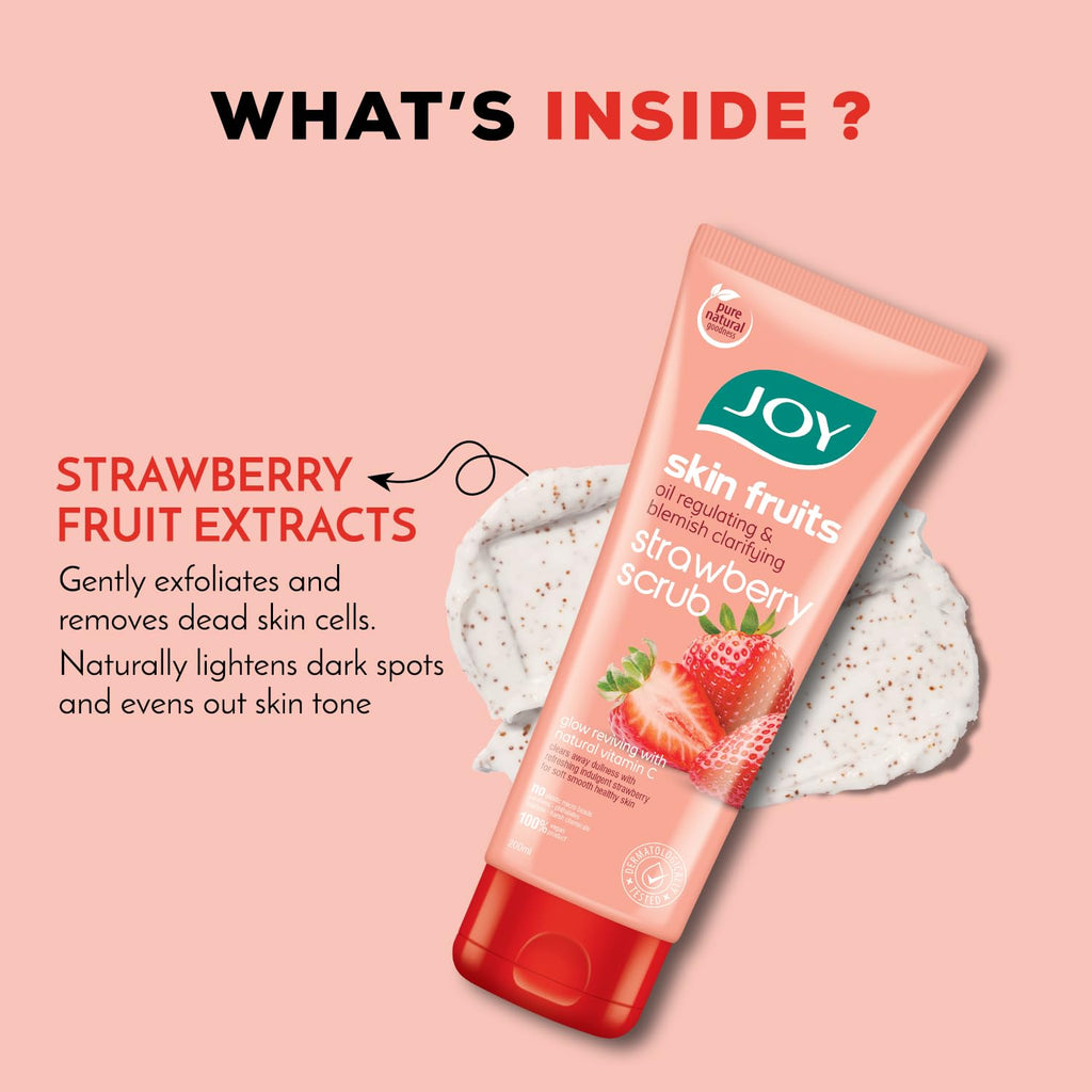 Joy Strawberry Face & Body Scrub 200g