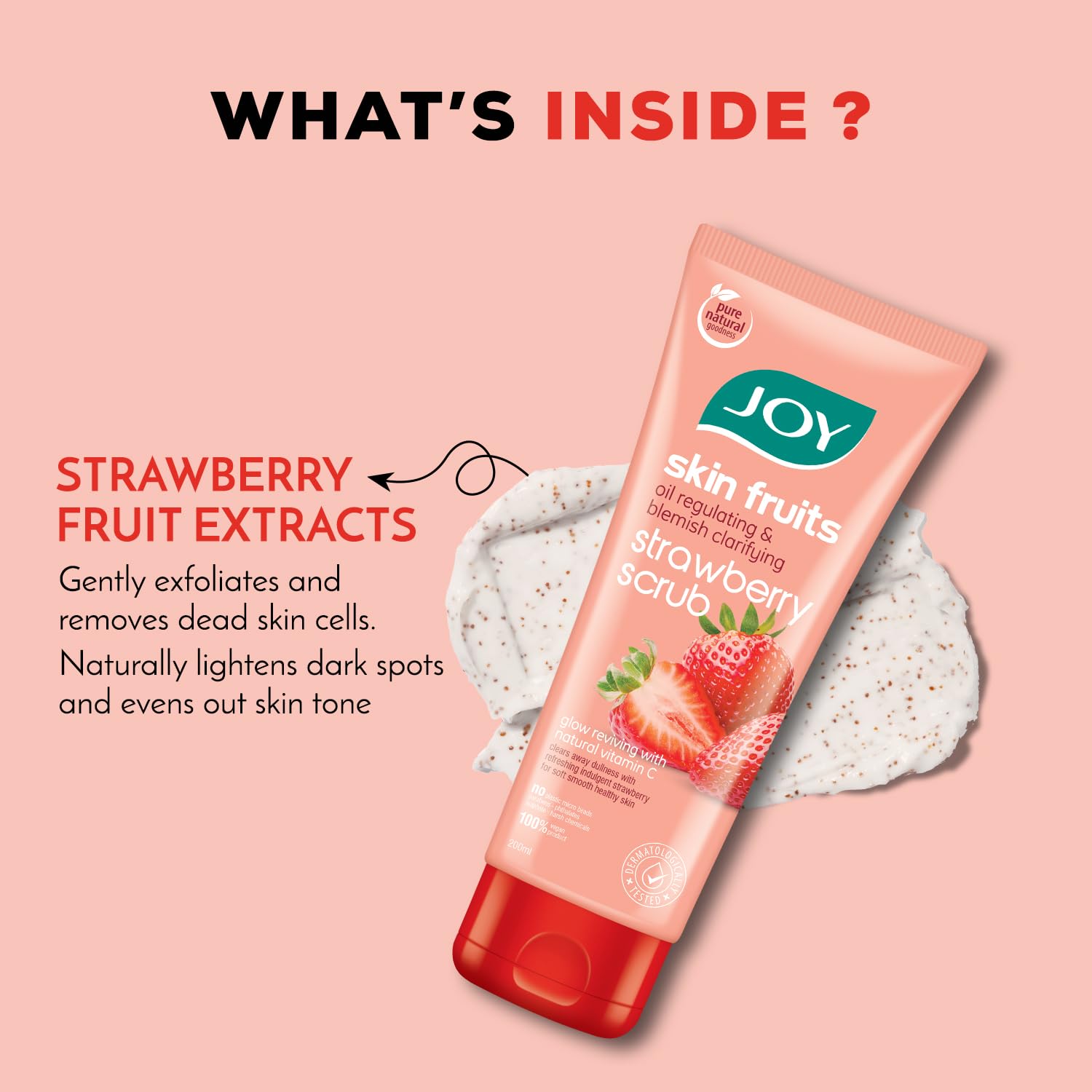 Joy Strawberry Face & Body Scrub 200g