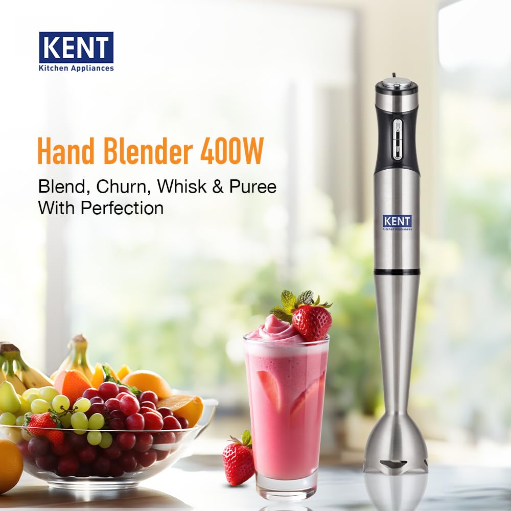 KENT 16044 Hand Blender Stainless Steel 400 W