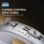 KENT Hand Blender 300 W | 5 Variable Speed Control | Multiple Beaters & Dough Hooks
