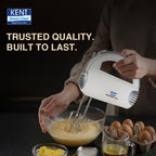KENT Hand Blender 300 W | 5 Variable Speed Control | Multiple Beaters & Dough Hooks
