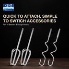 KENT Hand Blender 300 W | 5 Variable Speed Control | Multiple Beaters & Dough Hooks