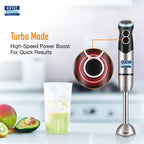 KENT Hand Blender Plus Chopper 450 W Multiple Attachments Chopper, Whisker & Jar