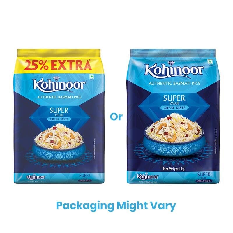 Kohinoor Super Value Basmati Rice, 1 KG