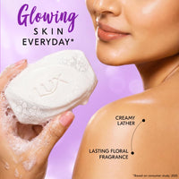 Lux Flaw-less Glow Bathing Soap infused with Vitamin C & E | For Superior Glow | 150g x 3