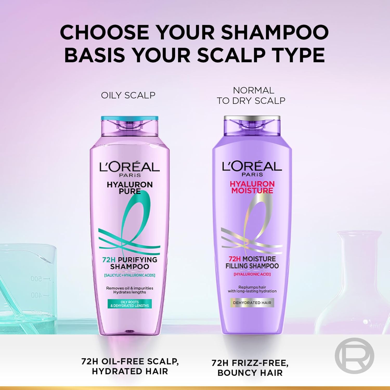 L'Oréal Paris Hyaluron Pure 72H Purifying Shampoo, 340ml