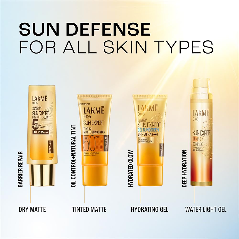 Lakmé Tinted Sunscreen SPF 50 PA++++ | Niacinamide | Even Tone | In-Vivo Tested | No White Cast | Blue Light Shield | 50 ml