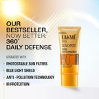 Lakmé Tinted Sunscreen SPF 50 PA++++ | Niacinamide | Even Tone | In-Vivo Tested | No White Cast | Blue Light Shield | 50 ml