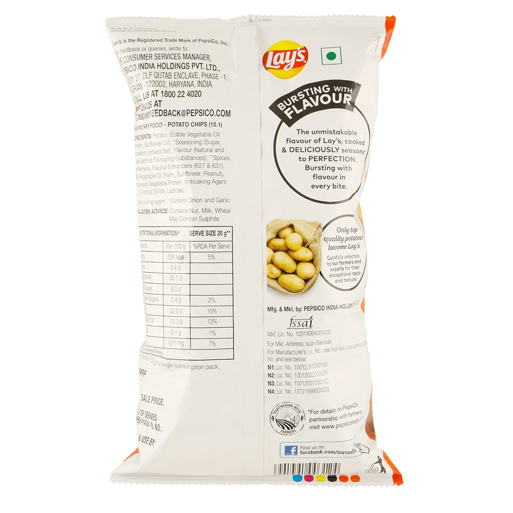 Lays Hot & Sweet chilli 90gm Pouch