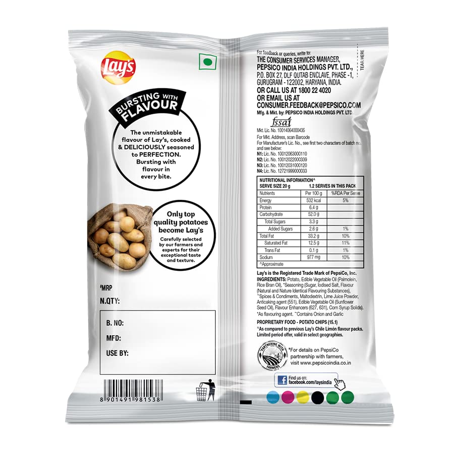 Lays Potato Chips 30.5 gram