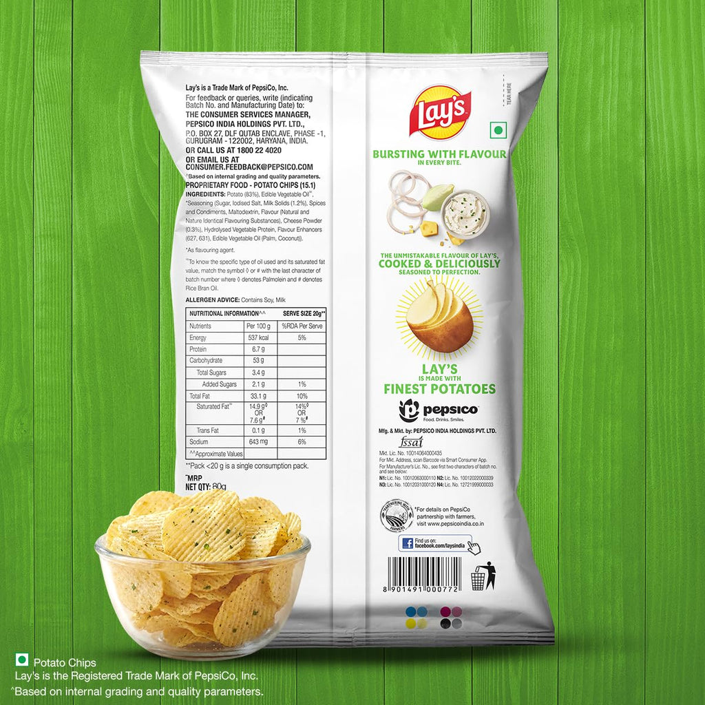 Lays Potato Chips 82g