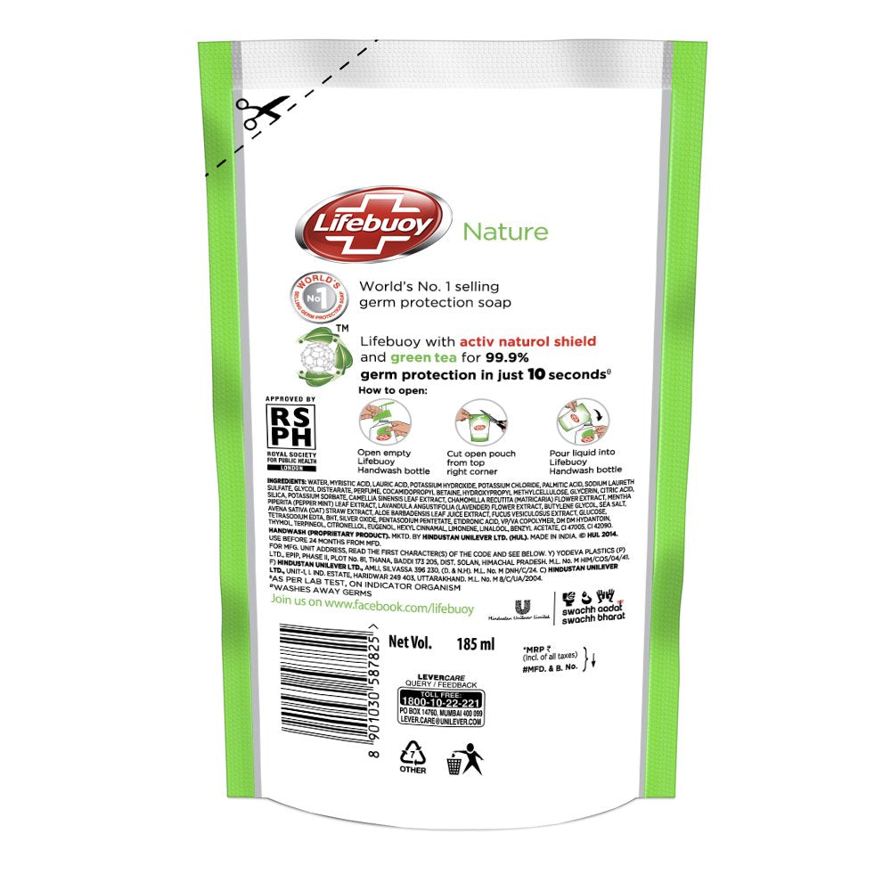Lifebuoy Nature Handwash - 185 ml