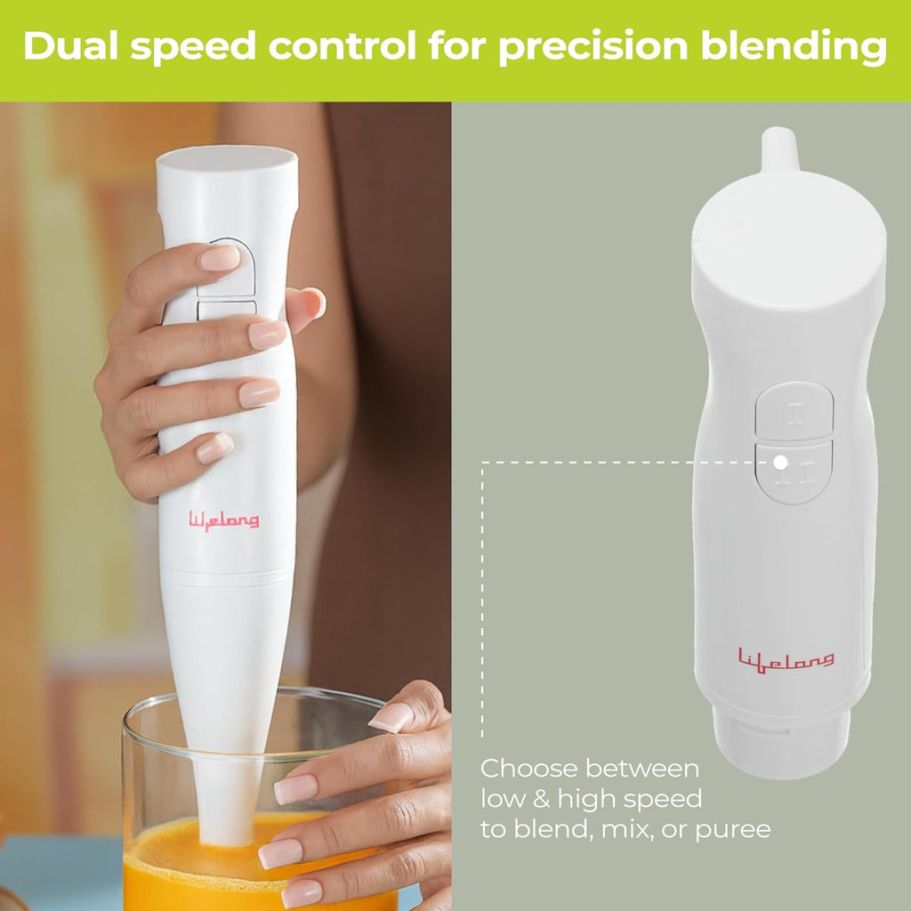 Lifelong 300W Electric Hand Blender for Kitchen