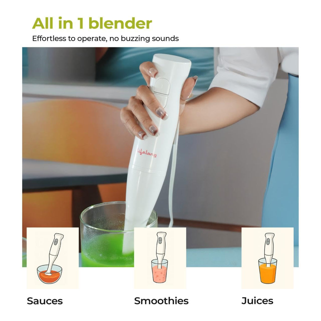 Lifelong 300W Electric Hand Blender for Kitchen