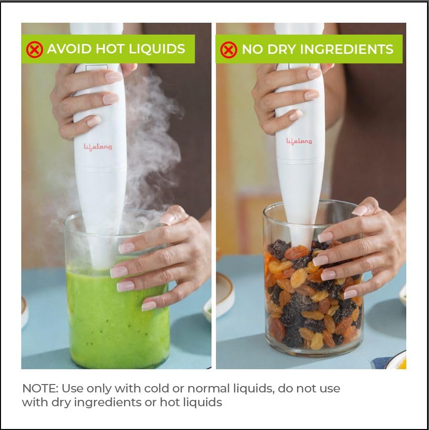 Lifelong 300W Electric Hand Blender for Kitchen