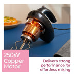 Lifelong Electric Hand Mixer for Baking, Whipping & Kneading | 250 Watt Power Mixer | 5-Speed Control