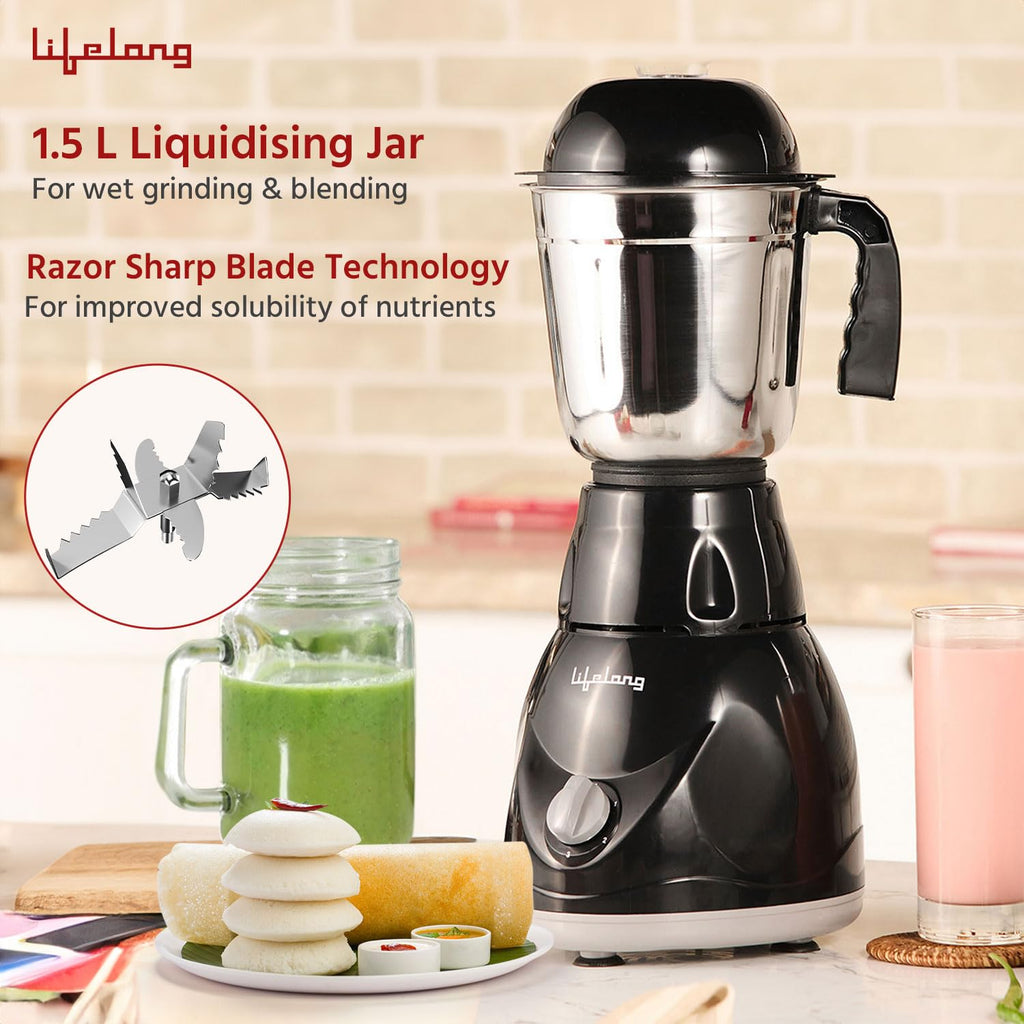 Lifelong LLMG23 Power Pro 500-Watt Mixer Grinder with 3 Jars