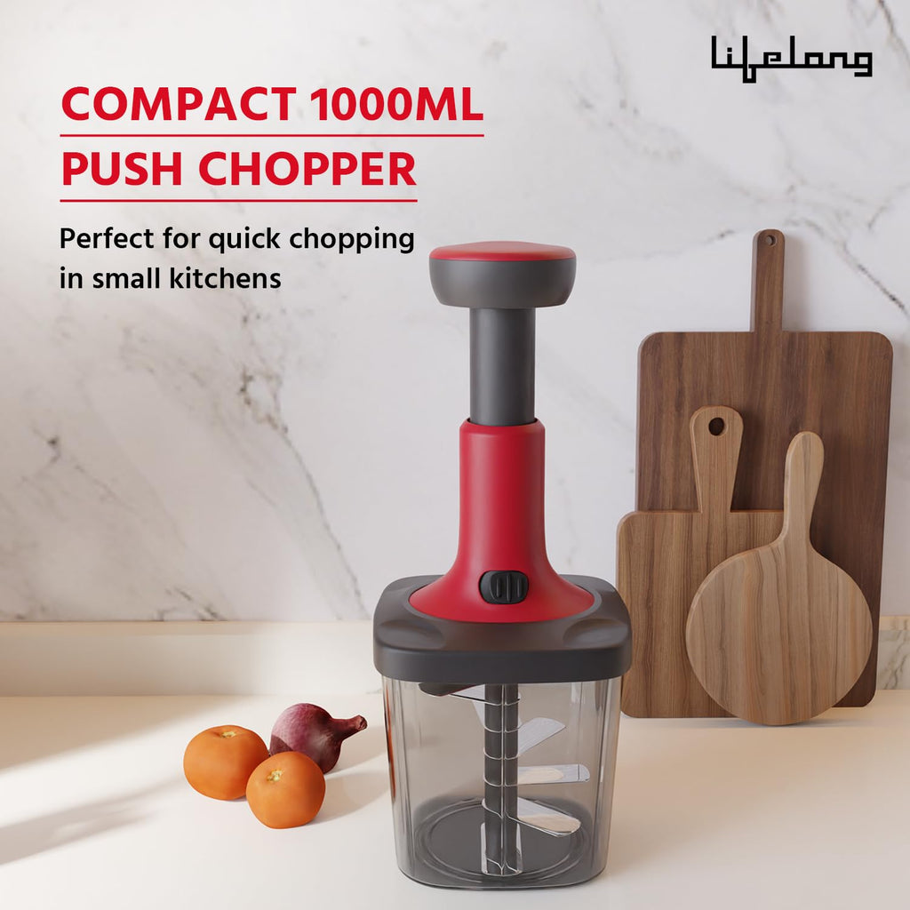 Lifelong Push Chopper 1000ml