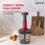 Lifelong Push Chopper 1000ml