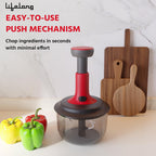 Lifelong Push Chopper 1600ml with Whisker