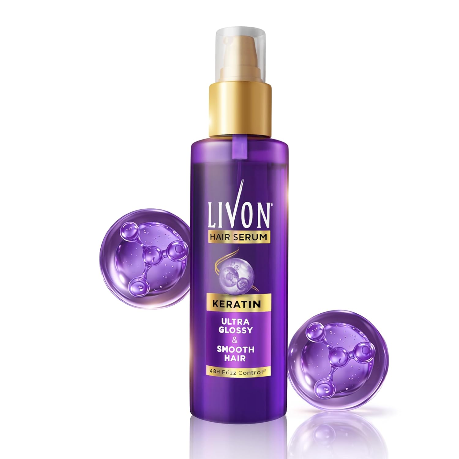 Livon Keratin Hair Serum for Women & Men 48ml