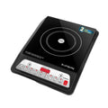 Longway Ember Plus IC 2000 Watt Induction Cooktop with Auto Shut-Off & Over-Heat Protection With 7 Cooking Mode & BIS Approved (Black, Push Button)
