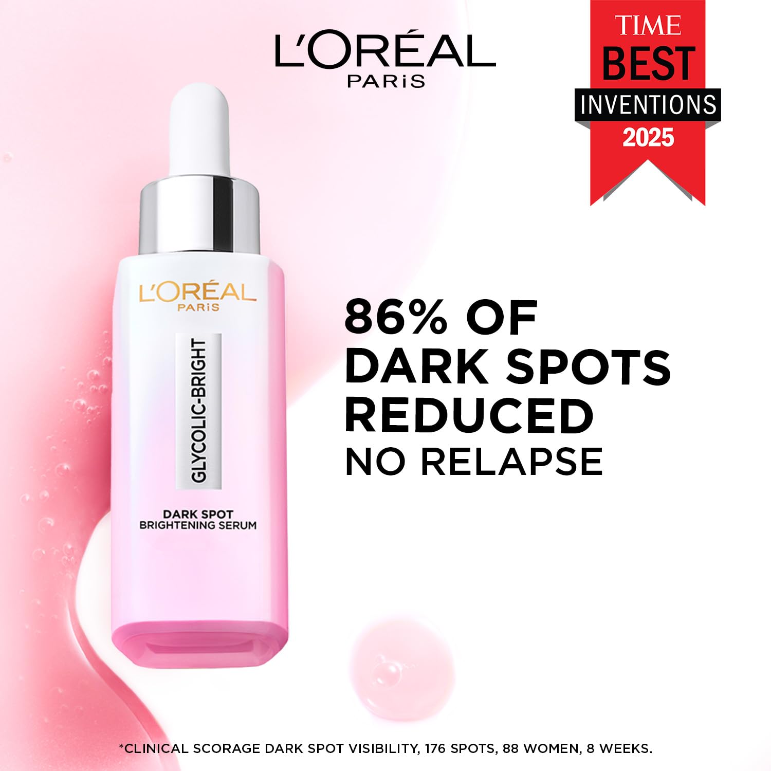 L'Oreal Paris Glycolic Bright Skin Brightening Serum, 15ml