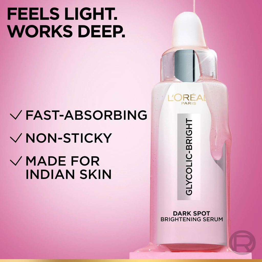 L'Oreal Paris Glycolic Bright Skin Brightening Serum, 15ml
