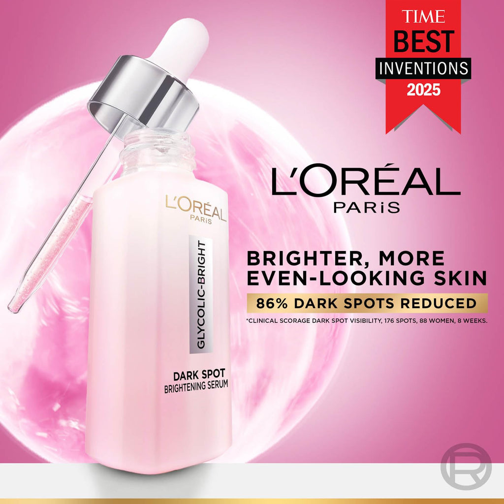 L'Oreal Paris Glycolic Bright Skin Brightening Serum, 15ml