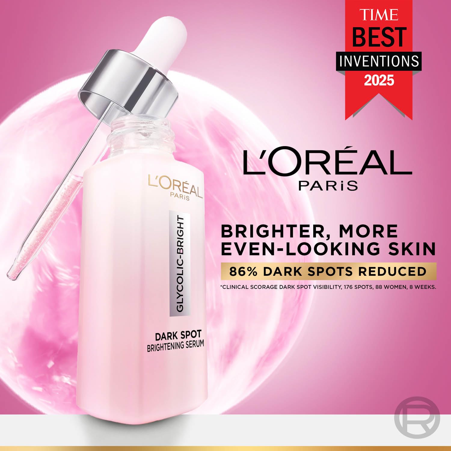 L'Oreal Paris Glycolic Bright Skin Brightening Serum, 15ml