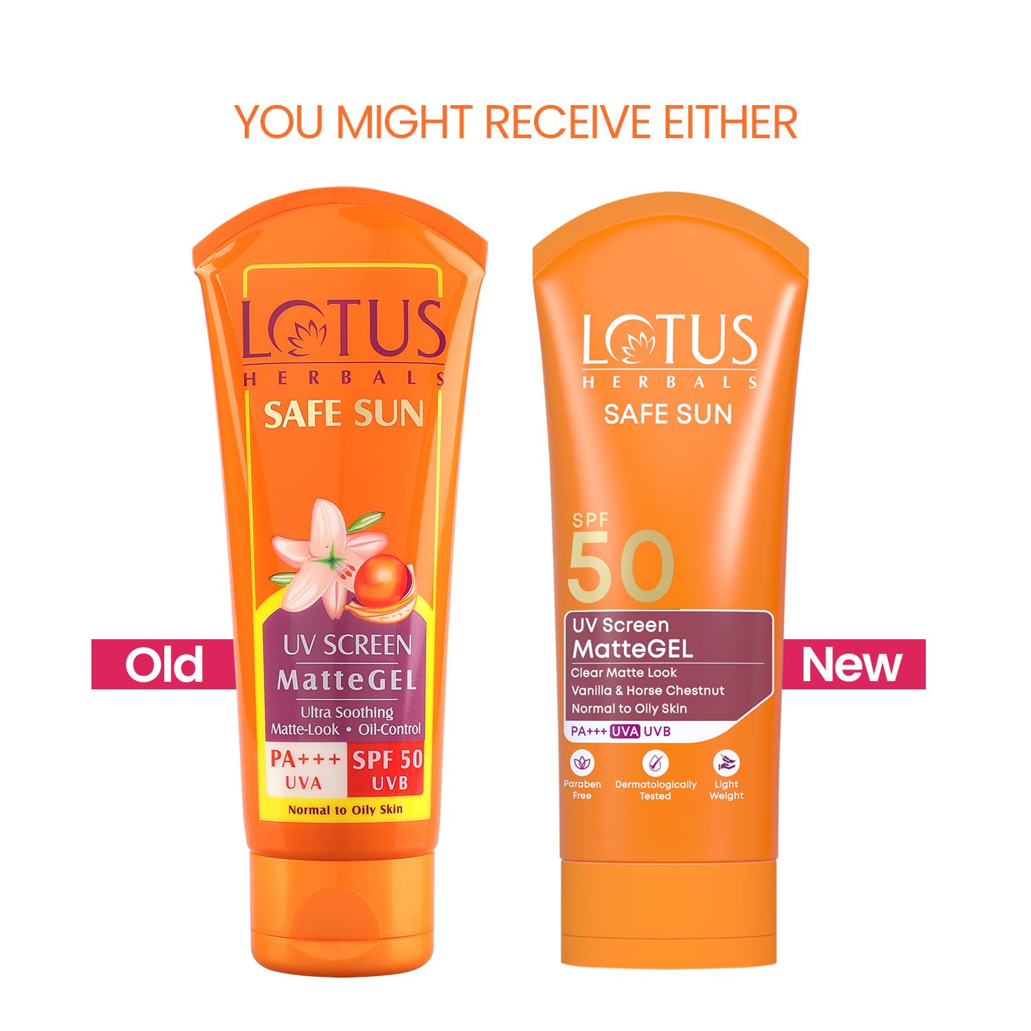 Lotus Herbals Safe Sun UV Screen Matte Gel Sunscreen SPF 50 PA+++ 100g