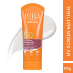 Lotus Herbals Safe Sun UV Screen Matte Gel Sunscreen SPF 50 PA+++ 100g