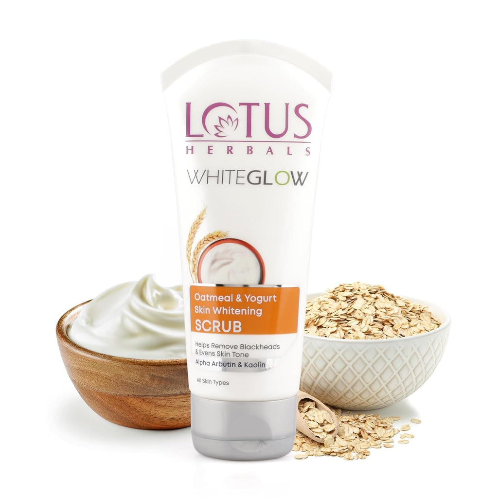 Lotus Herbals WhiteGlow Skin Brightening Oatmeal & Yogurt Scrub 150g