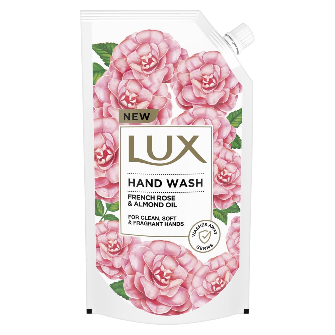 Lux Handwash with French Rose & Almond Oil For Clean|| Soft & Fregrant Hands Refill Pouch|| 750 ml