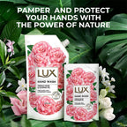 Lux Handwash with French Rose & Almond Oil For Clean|| Soft & Fregrant Hands Refill Pouch|| 750 ml