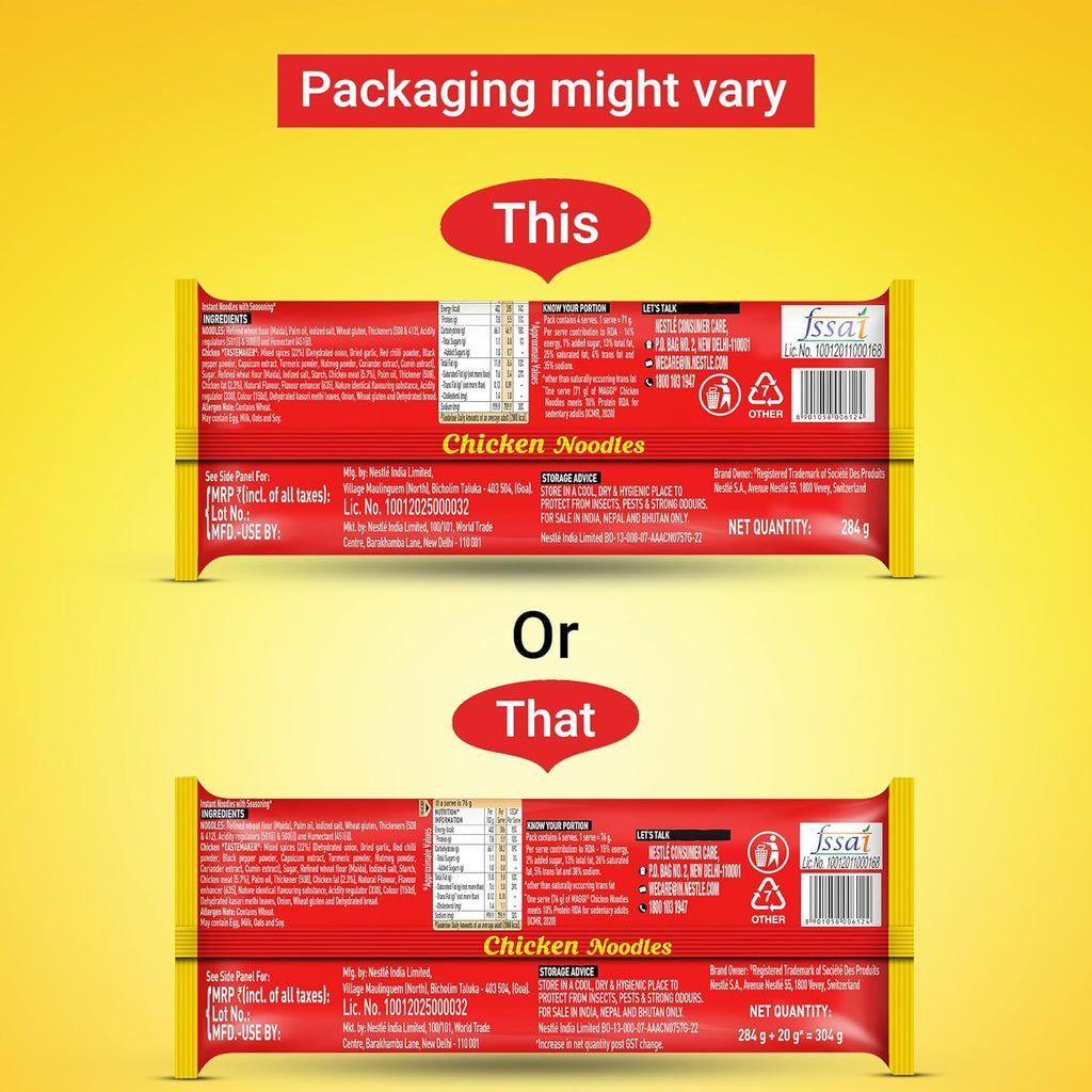 MAGGI 2-Minute Chicken Instant Noodles, 284g