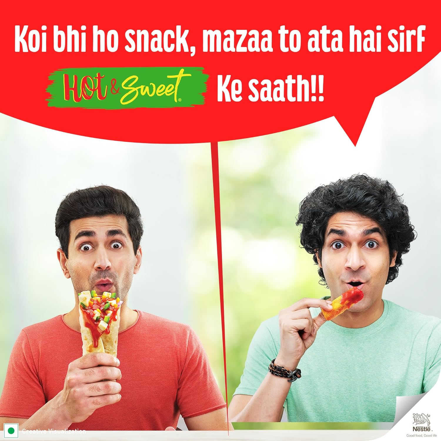 MAGGI Hot & Sweet Tomato Chilli Sauce, Blend of Tomatoes & Chillies, 1kg