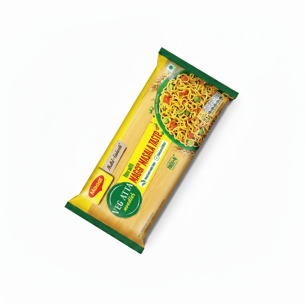 MAGGI Veg Atta Noodles with MAGGI Masala Taste, Made with ONLY ATTA, 290g