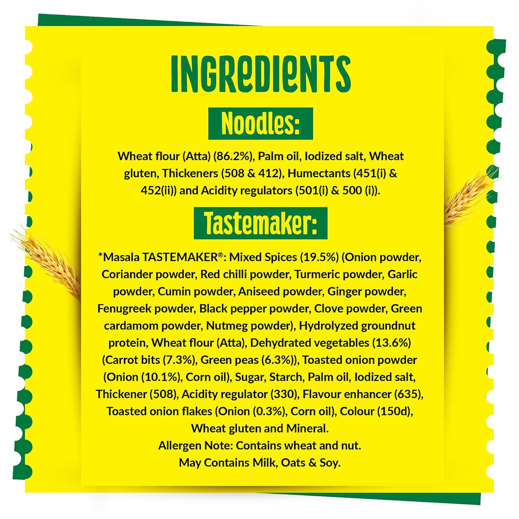 MAGGI Veg Atta Noodles with MAGGI Masala Taste, Made with ONLY ATTA, 290g