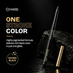 MARS Kohl of Fame Up to 12 Hours Stay Retractable KajalLong Lasting (0.35g) (Black)