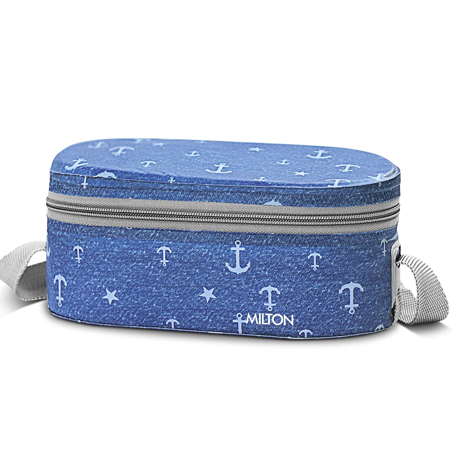 MILTON Corporate Lunch Box Stainless Steel Tiffin  with Bag Blue