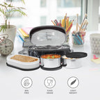 MILTON Executive Lunch Box  Plastic Container 450ml Black